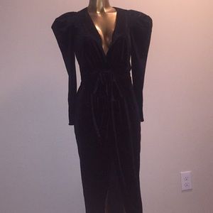 Velvet black dress